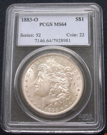 1883 O Morgan Dollar in MS64 PCGS Condition - Ray Komka Coins