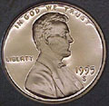 1995-S Gem Proof Lincoln Cent Singles