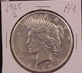1925 S Peace Dollar in AU Condition