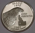 2007-S ID Idaho Gem Proof Statehood Quarter Singles