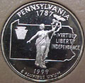 1999-S PA  Pennsylvania Gem Proof Statehood Quarter Singles
