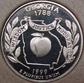 1999-S GA Georgia Gem Proof Statehood Quarter Singles