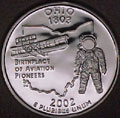 2002-S OH Ohio Gem Proof Statehood Quarter Singles
