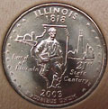 2003-P IL  Illinois CH BU Statehood Quarter Singles
