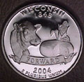 2004-S WI  Wisconsin Gem Proof Statehood Quarter Singles
