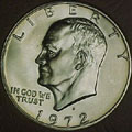1972-S 40% Silver CH BU Eisenhower Dollar Singles