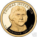 2007-S Gem Proof Jefferson Presidential Dollar Singles