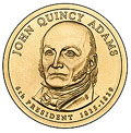 2008-P CH BU Quincy Adams Presidential Dollar Singles