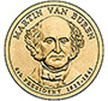 2008-P CH BU Van Buren Presidential Dollar Singles