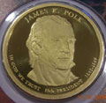 2009-S Gem Proof Polk Presidential Dollar Singles