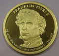 2010-S Gem Proof Franklin Pierce Presidential Dollar Singles