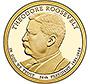 2013-P CH BU Theodore Roosevelt Presidential Dollar Singles