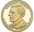 2013-D CH BU Woodrow Wilson Presidential Dollar Singles