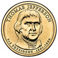 2007-D CH BU Jefferson Presidential Dollar Singles