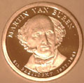 2008-S Gem Proof Van Buren Presidential Dollar Singles
