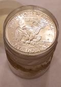 1972 S 40% Silver CH BU Eisenhower IKE Dollar Roll 20 Coins