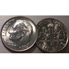2008-P CH BU Roosevelt Dime Singles