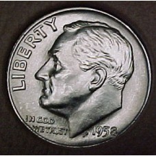 1958-D CH BU Roosevelt Dime Singles 1958-D CH BU Roosevelt Dime Singles