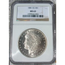 1881 Morgan Dollar in Good (G) Condition