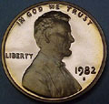 1982-S Gem Proof Lincoln Cent Singles