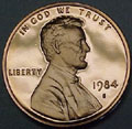 1984-S Gem Proof Lincoln Cent Singles