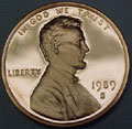 1989-S Gem Proof Lincoln Cent Singles