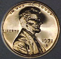 1971-S Gem Proof Lincoln Cent Singles