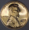 1972-S Gem Proof Lincoln Cent Singles