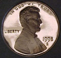 1998-S Gem Proof Lincoln Cent Singles