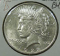 1922 D Peace Dollar in Slider BU Condition