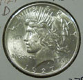 1927 D Peace Dollar in MS62 Condition