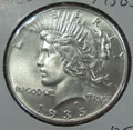1935 Peace Dollar in MS63 Condition