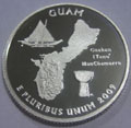 2009-S Guam 90% Silver Gem Proof Statehood