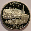2008-S AZ Arizona Gem Proof Statehood Quarter Singles
