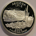 2008-S AZ Arizona 90% Silver Gem Proof Statehood Quarter Singles