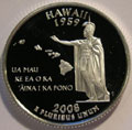 2008-S HI Hawaii 90% Silver Gem Proof Statehood Quarter Singles