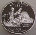 2005-S CA  California Gem Proof Statehood Quarter Singles