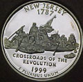 1999-S NJ  New Jersey 90% Silver Gem Proof Statehood Singles