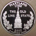 2000-S MD  Maryland Gem Proof Statehood Quarter Singles
