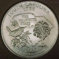 2000-D SC  South Carolina CH BU Statehood Quarter Singles