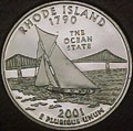 2001-S RI  Rhode Island Gem Proof Statehood Quarter Singles