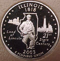 2003-S IL  Illinois Gem Proof Statehood Quarter Singles