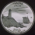 2003-S ME  Maine Gem Proof Statehood Quarter Singles