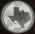 2004-S TX Texas 90% Silver Gem Proof Statehood Singles