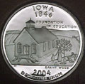 2004-S IA  Iowa 90% Silver Gem Proof Statehood Singles