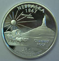 2006-S NE Nebraska 90% Silver Gem Proof Statehood Singles