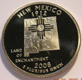 2008-S NM New Mexico Gem Proof Statehood Quarter Singles