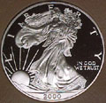 2000 Gem Proof Silver Eagle Dollar Singles