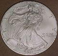 2001 CH BU Silver Eagle Dollar Singles