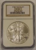2002 American Silver Eagle NGC MS69